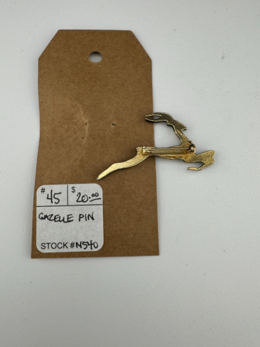 Vintage Gold Gazelle Pin