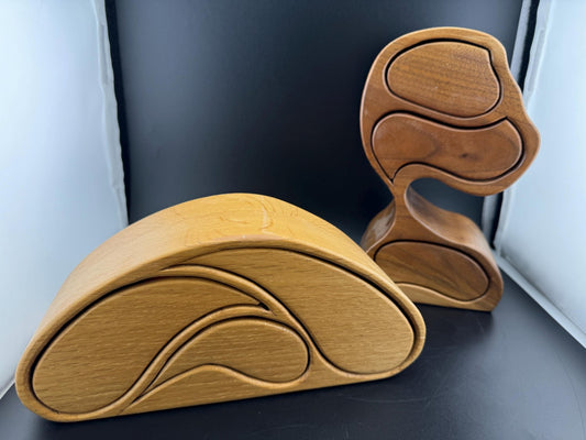 Vintage Wood Bandsaw Jewelry Box