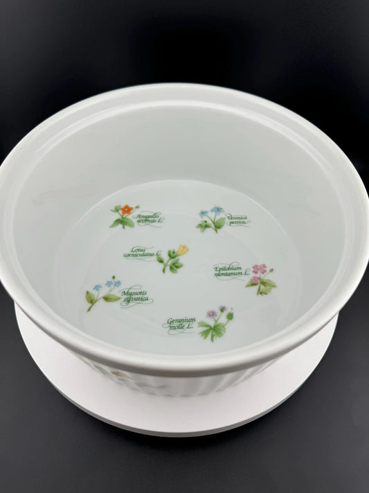 Vintage Anchor Hocking Floret Souffle Dish