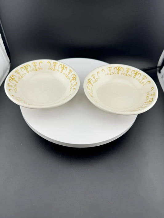 Vintage Homer Laughlin Gold Scroll Finger Bowl