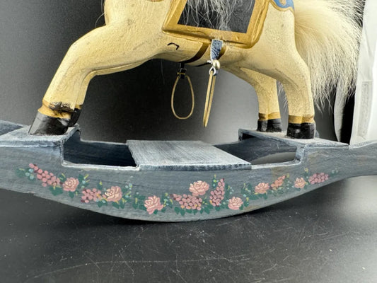 Rock A Bye Wooden Rocking Horse by Ashton Drake