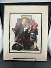 Matted Norman Rockwell Print The Doctor and the Doll
