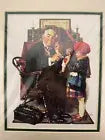 Matted Norman Rockwell Print The Doctor and the Doll
