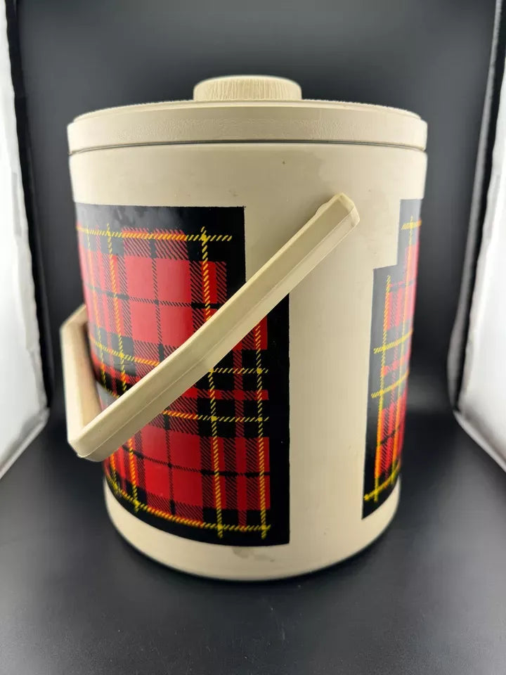 Vintage The Skotch Kooler By Hamilton Scotch Corp Red Tartan Plaid