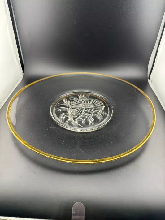 Vintage Gailstyn "It's a Dilly" Gold Rimmed Serving Plate