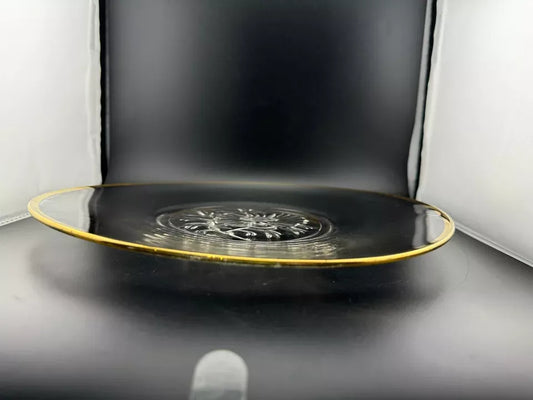 Vintage Gailstyn "It's a Dilly" Gold Rimmed Serving Plate