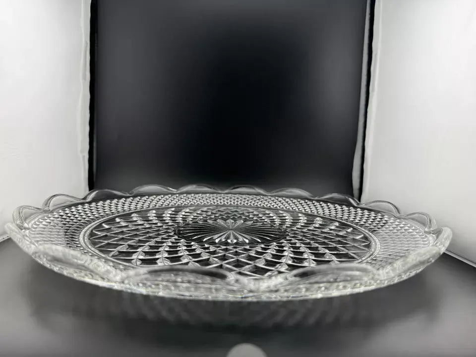 Vintage Anchor Hocking Wexford Pattern 14 inch Serving Plate