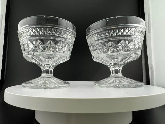 Anchor Hocking Wexford Clear Glass Sherbet Dishes