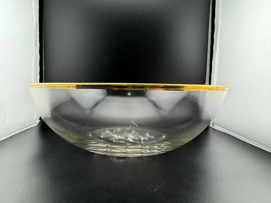 Vintage Gailstyn "It's a Dilly" Gold Rimmed Serving Bowl