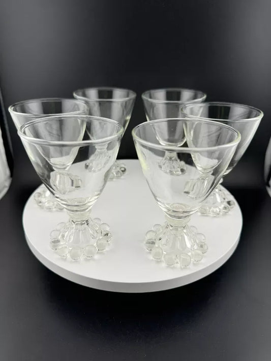 Vintage Anchor Hocking Boopie Pattern Glassware - Set of 6