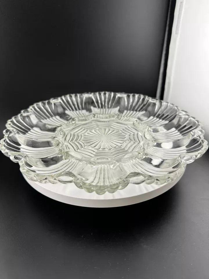 Vintage Anchor Hocking Deviled Egg Plate