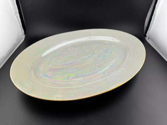 Vintage Gold Rimmed Lusterware Serving Platter