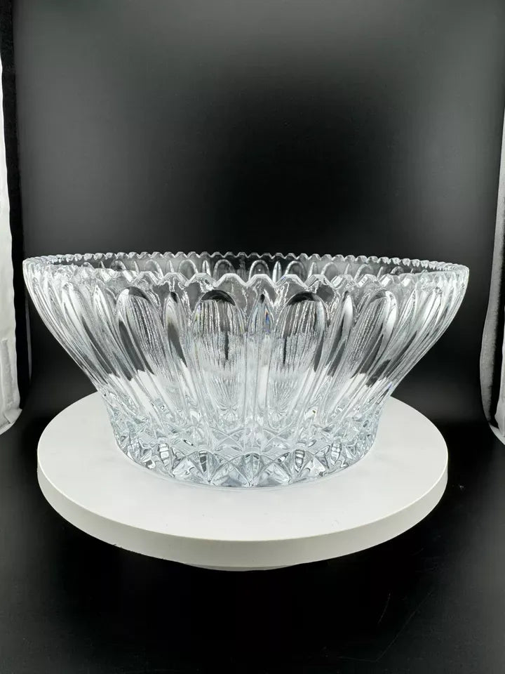 The Louvre Collection Hand Crafted Lead Crystal Bowl 8''