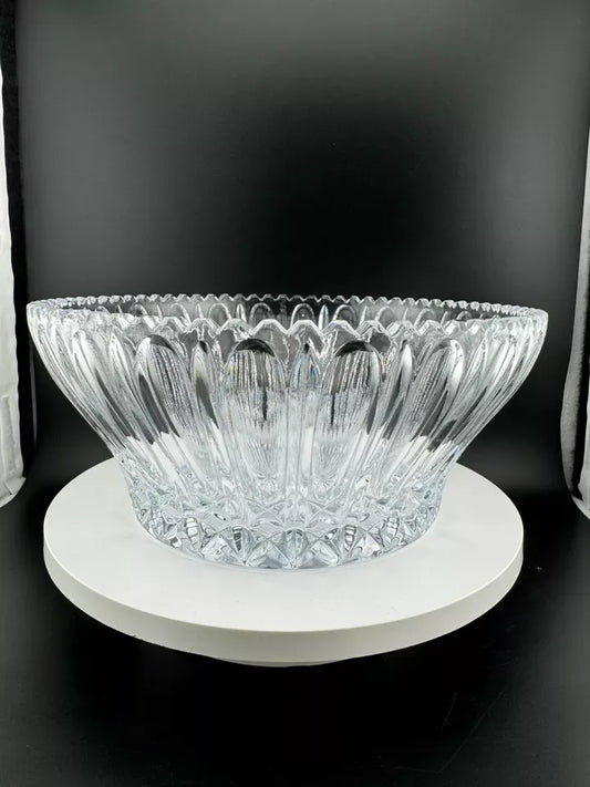 The Louvre Collection Hand Crafted Lead Crystal Bowl 8''
