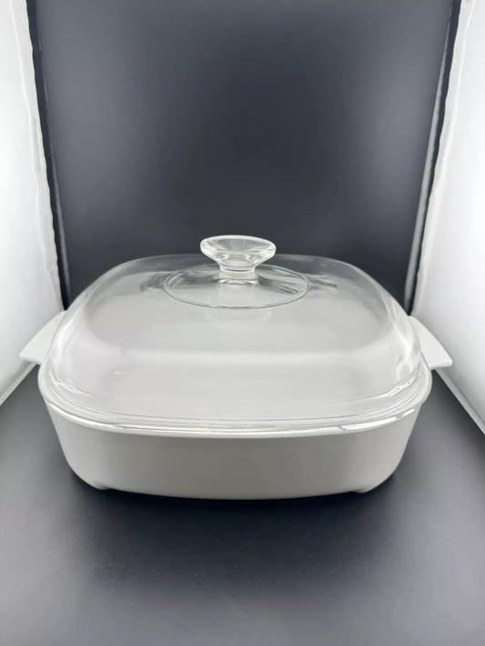 Vintage Corningware MW-A-10 Microwave Browning Dish with Lid