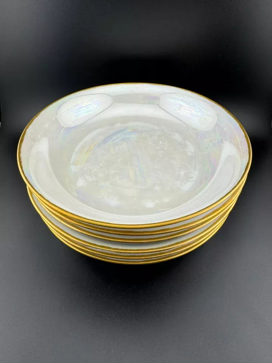 Vintage Nippon Lusterware Salad Bowls - Set of 6