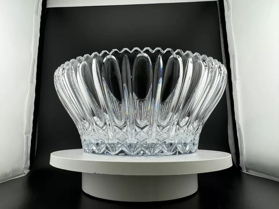 The Louvre Collection Hand Crafted Lead Crystal Bowl 8''