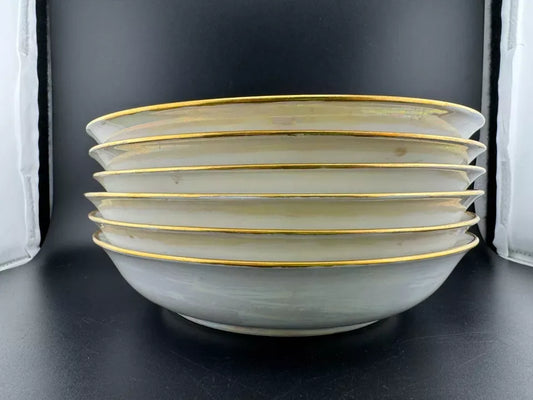 Vintage Nippon Lusterware Salad Bowls - Set of 6