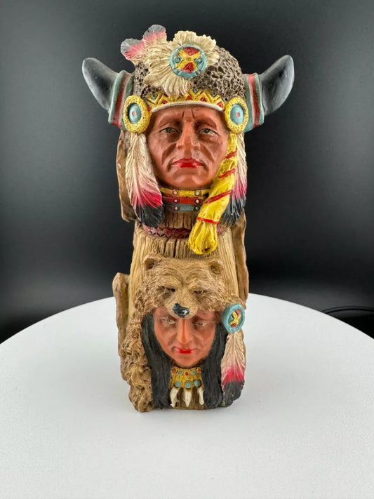 Ceramic Native American Totem Figurine