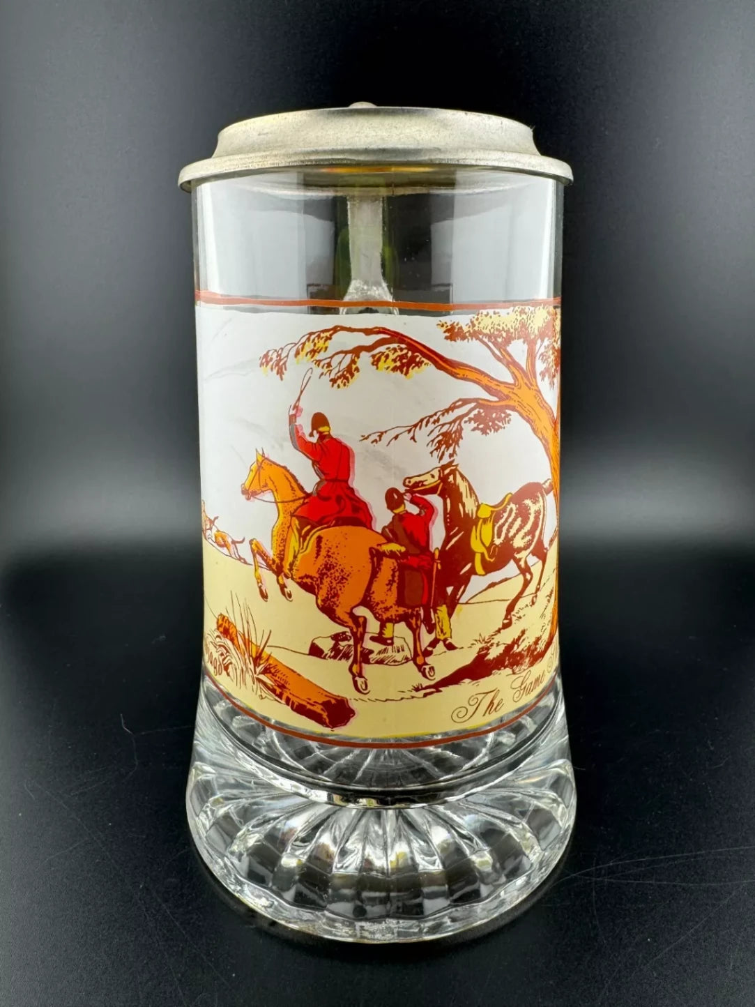 "The Game Shoot" Foxhunting Theme Beer Stein by FIYE Italy