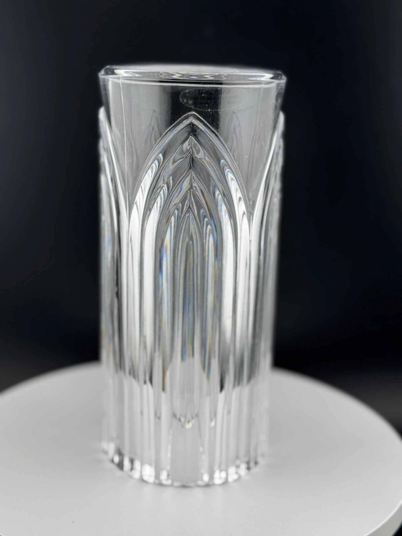 Vintage 24% Lead Crystal Chimney Candle Shade