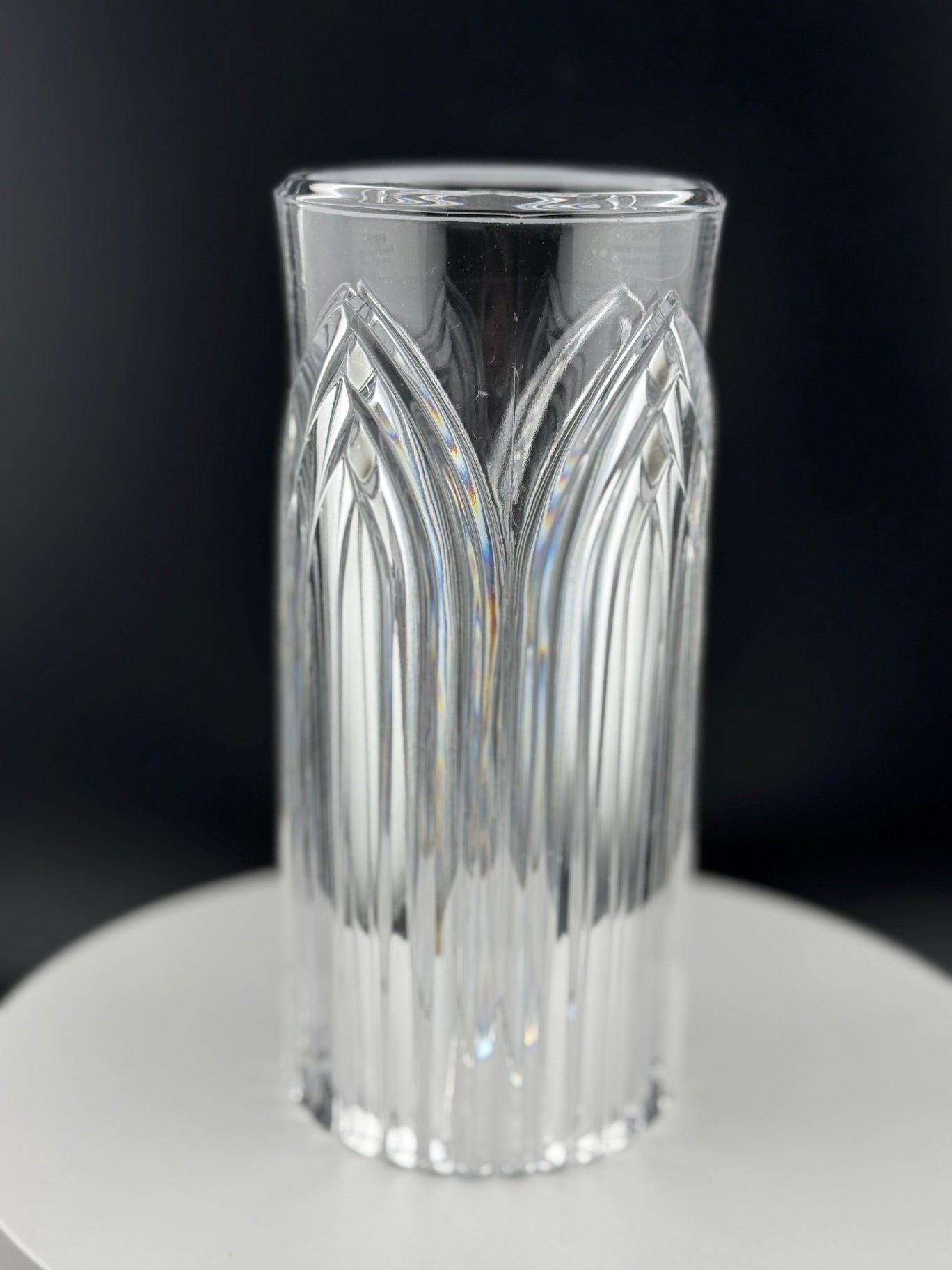 Vintage 24% Lead Crystal Chimney Candle Shade