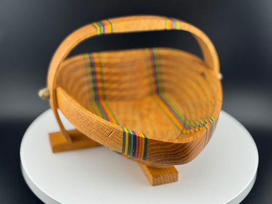 Folding Wooden Basket
