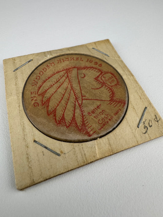 1966 Sinclair Products Wooden Nickel