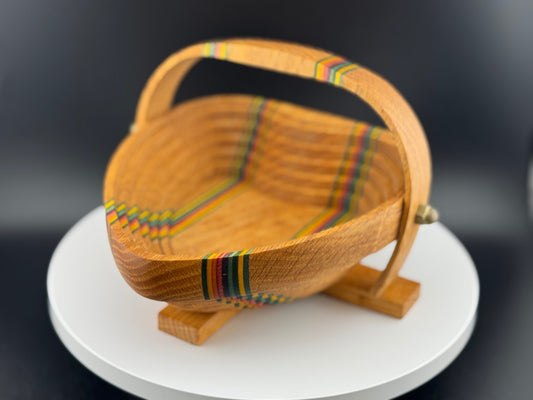 Folding Wooden Basket