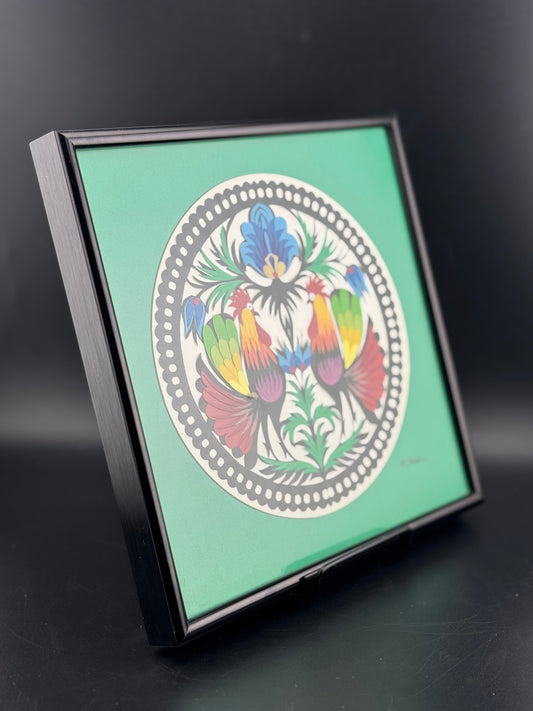 Roma's Polish Paper Cut-Outs Rooster Art