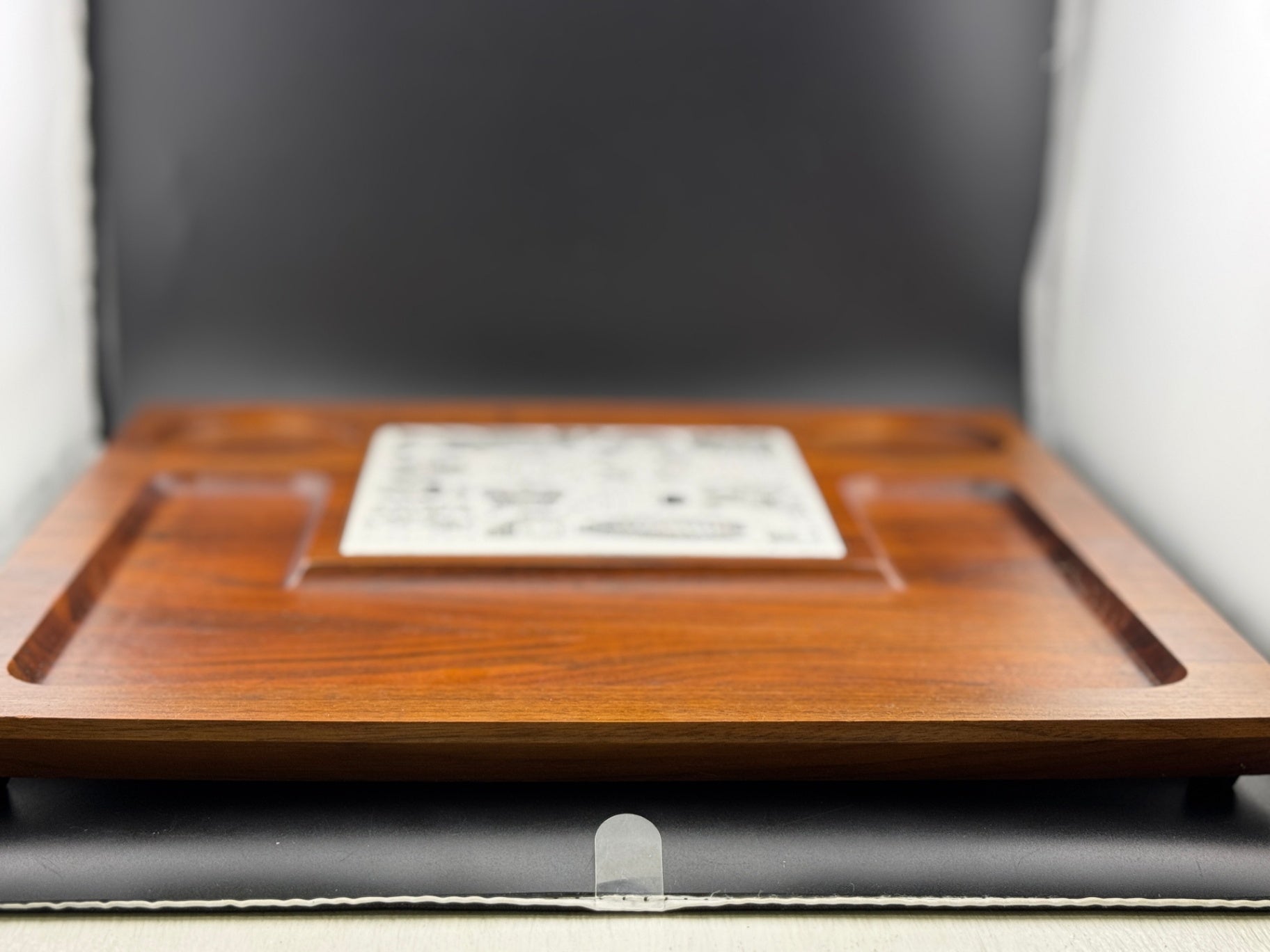 Mid Century Teak Cheese Tray by Georges Briard