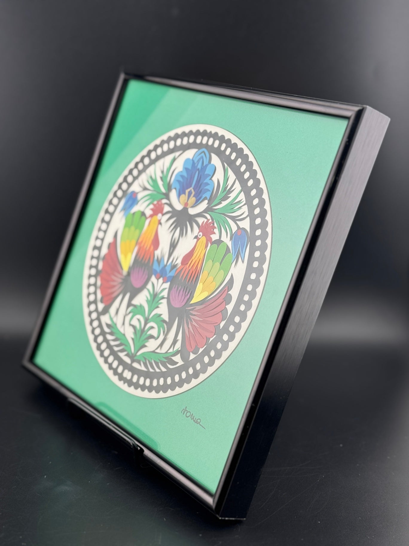 Roma's Polish Paper Cut-Outs Rooster Art