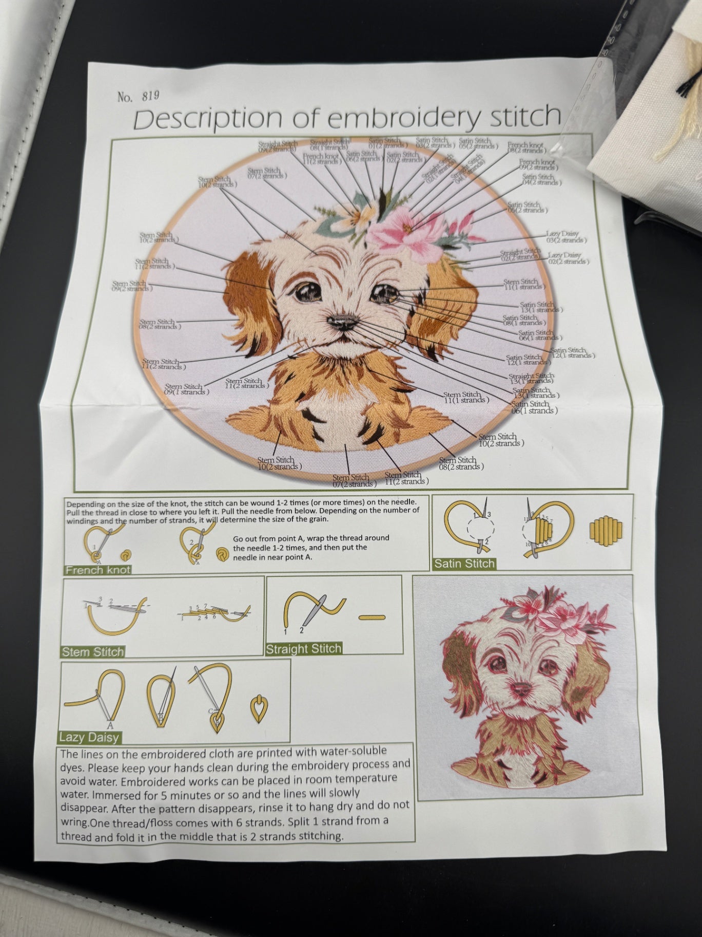 New Dog Embroidery Kit - Cocker Spaniel - No. 819