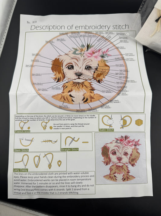 New Dog Embroidery Kit - Cocker Spaniel - No. 819