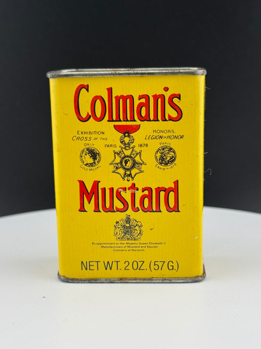 Vintage Colman's Mustard Double Superfine Tin