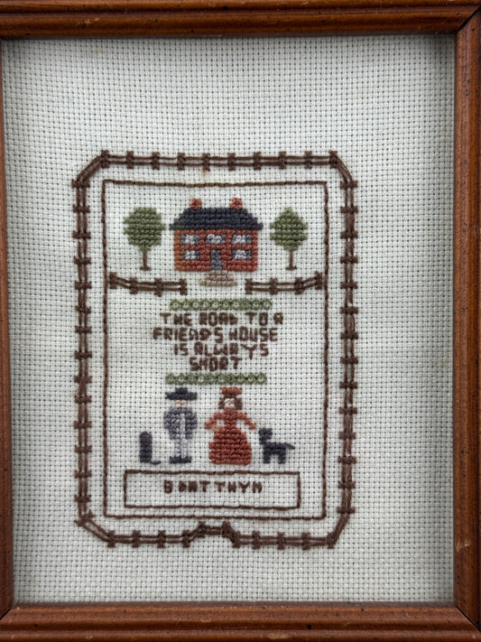 The Road to a Friend's Cross Stitch