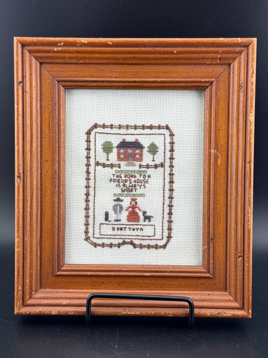 The Road to a Friend's Cross Stitch