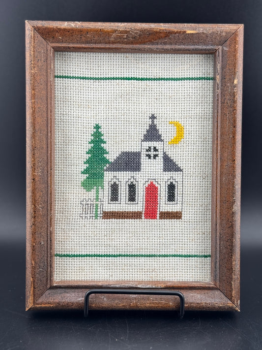 Little White Church Cross Stitch