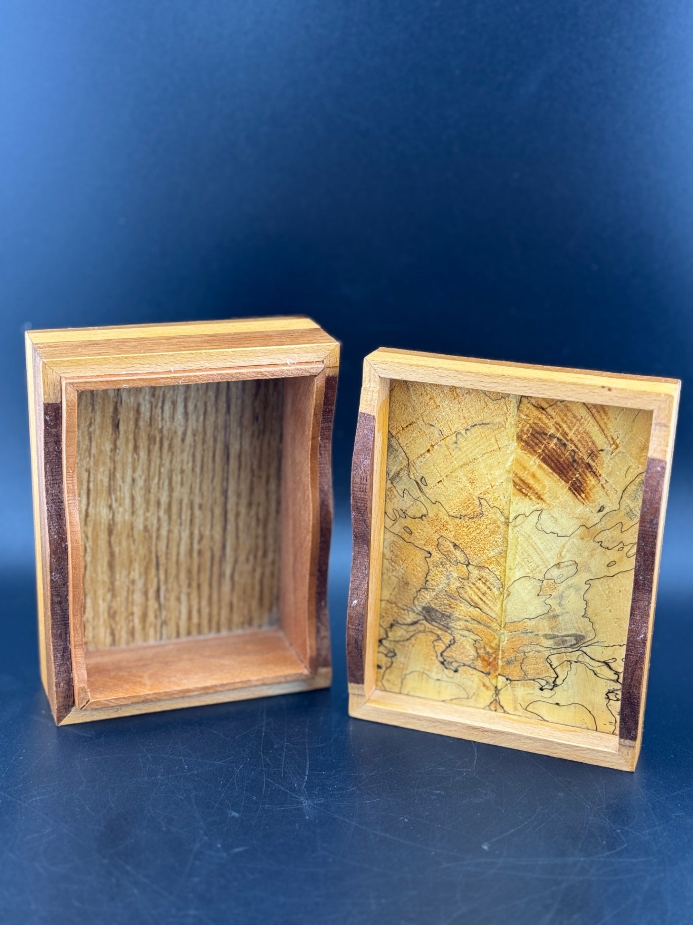 Spalted Maple & Black Walnut Trinket Box