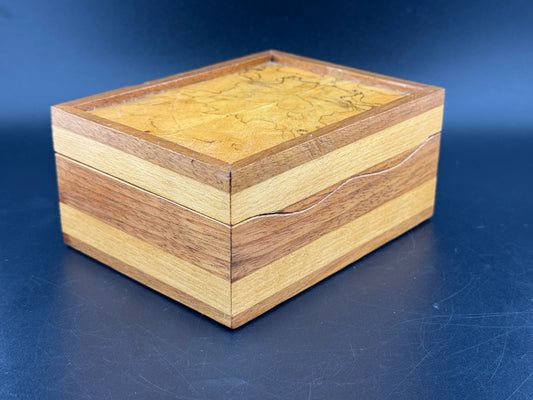 Spalted Maple & Black Walnut Trinket Box
