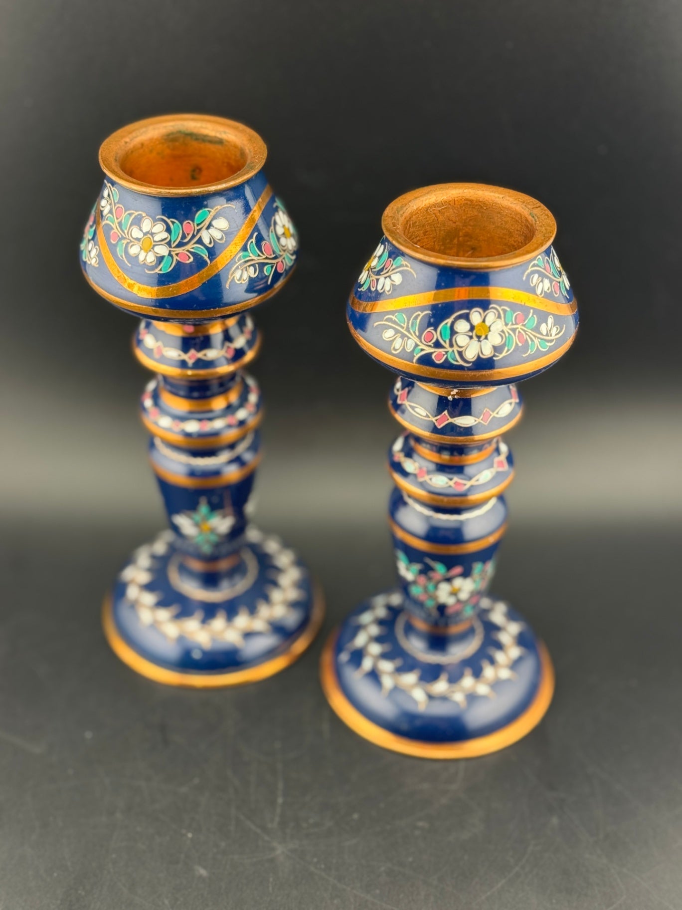 Set of Boho Candlesticks by Silver Touch