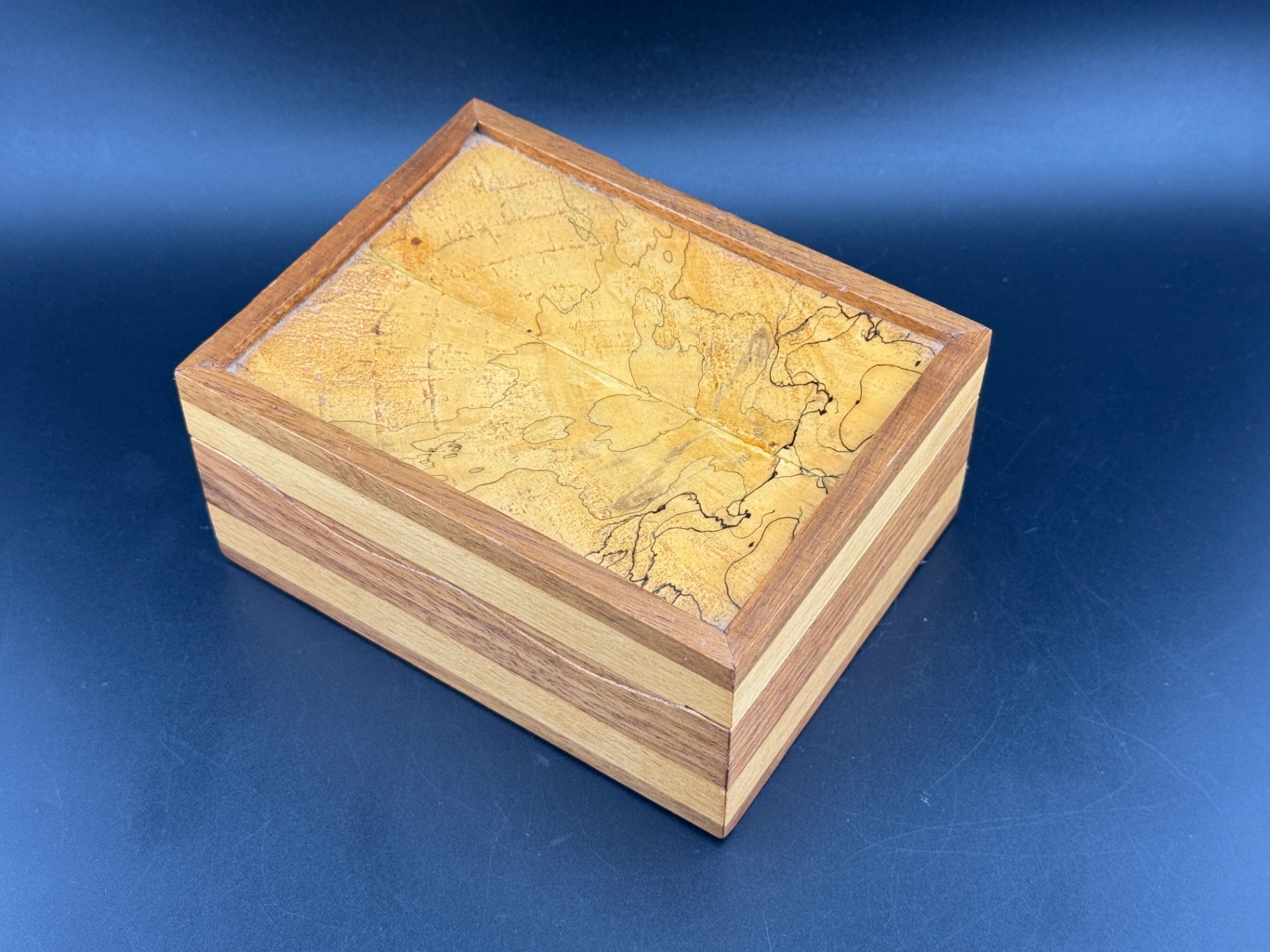 Spalted Maple & Black Walnut Trinket Box