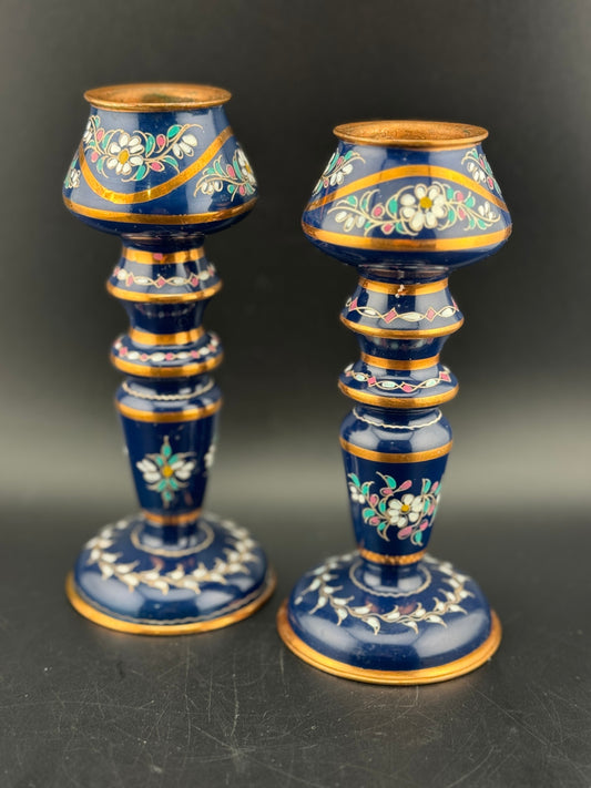 Set of Boho Candlesticks by Silver Touch