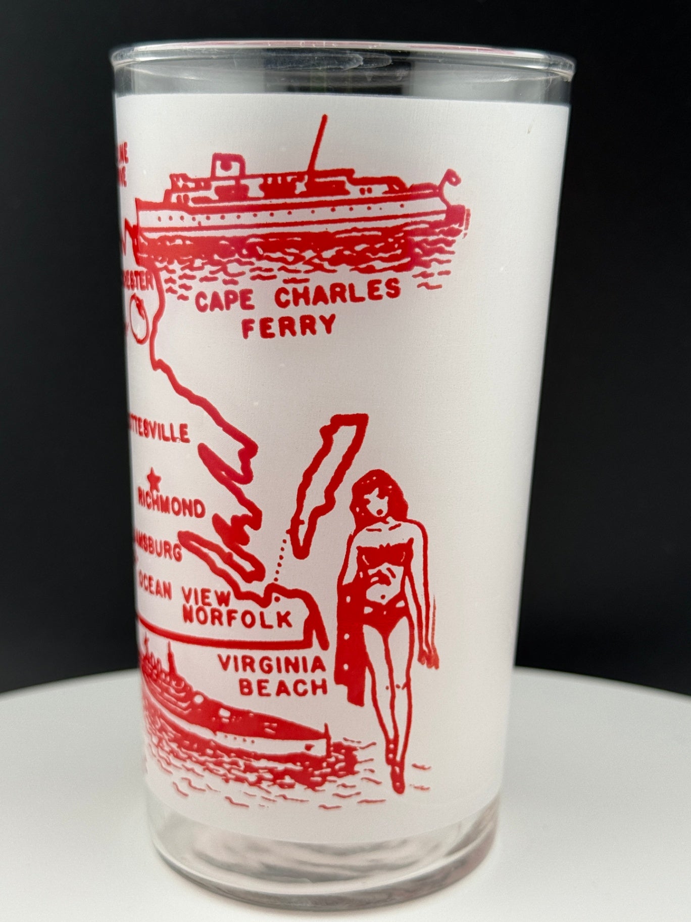 Vintage Virginia State Souvenir Glass