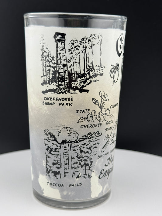 Vintage Georgia State Souvenir Glass