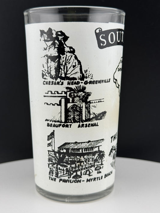 Vintage South Carolina State Souvenir Glass