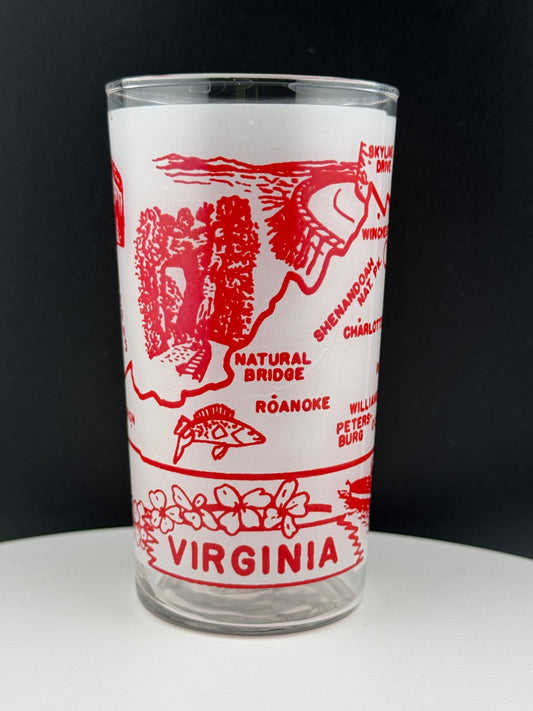 Vintage Virginia State Souvenir Glass