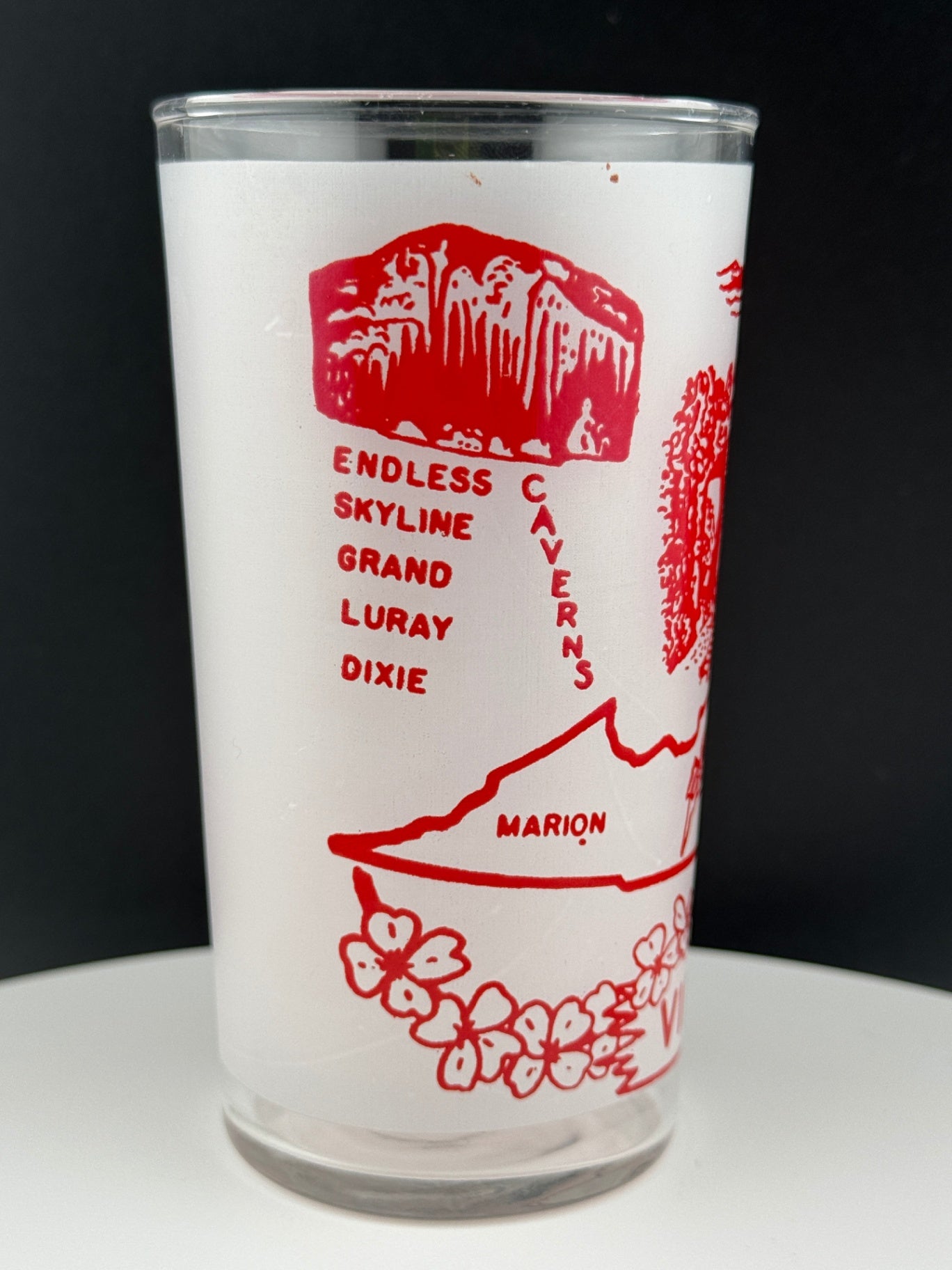 Vintage Virginia State Souvenir Glass