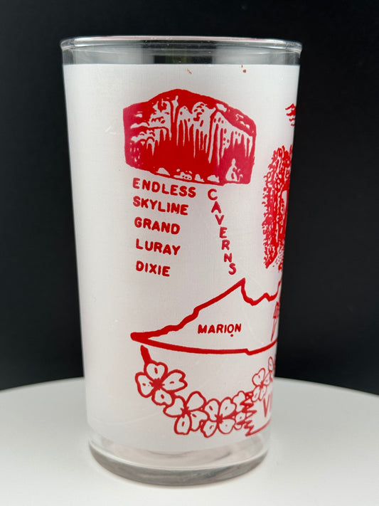 Vintage Virginia State Souvenir Glass