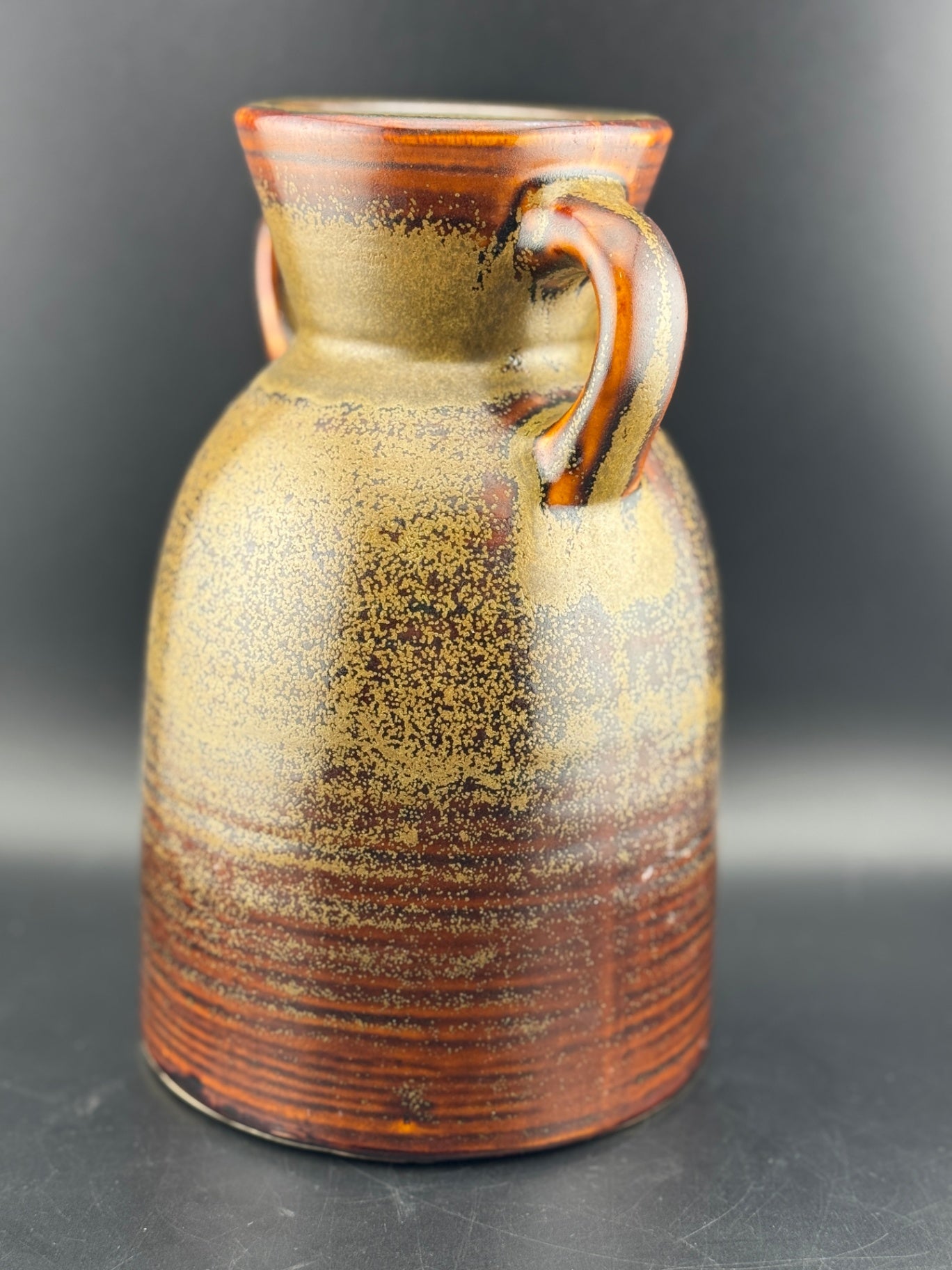 Vintage Hosley Pottery Two-Handle Urn Vase